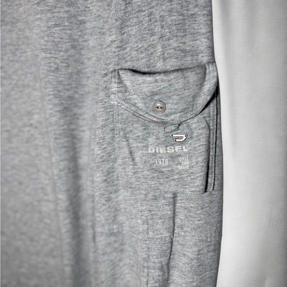 Diesel Gray V-Neck Shirt - Picture 3 of 5